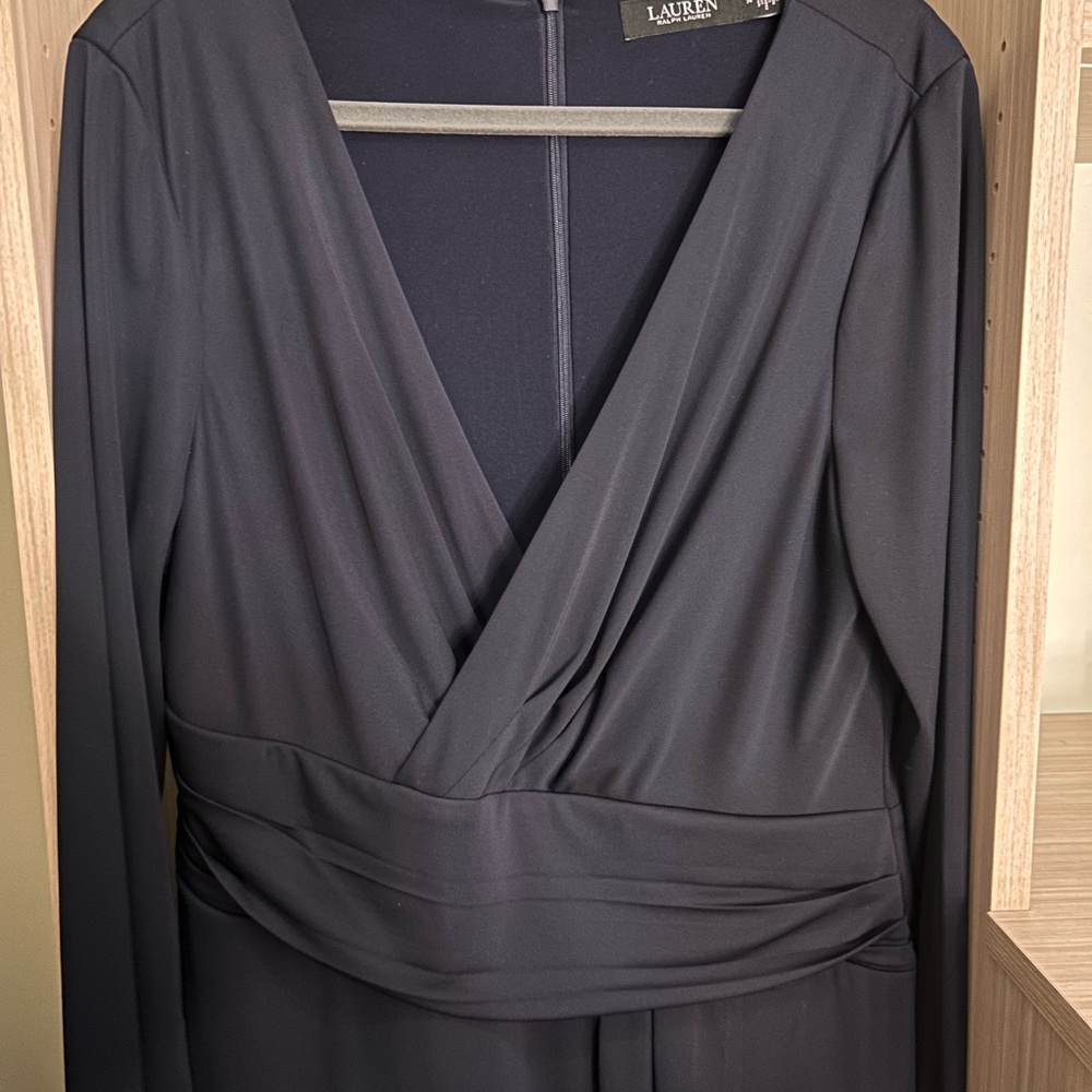 Ralph Lauren Deep Blue Long Sleeve Dress - Picture 6 of 8